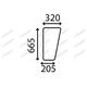 VITRE DE LABOUR PLATE - TEINT�E