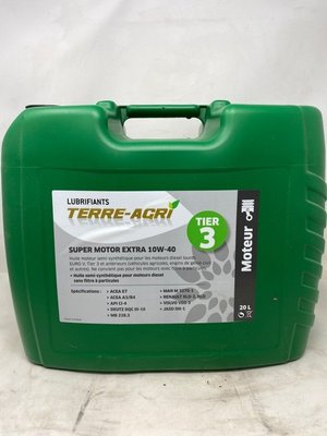 Lubrifiant - [Pas de sous Famille] - Terre agri super motor extra 10W40 20L