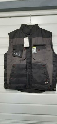 Vêtements - VET001 - Travail - SABLE - bodywarmer bicolore authentic - 60% coton/40% polye. 300g/m? doublure 100% polye. - gris nuit / noir - Suivi -