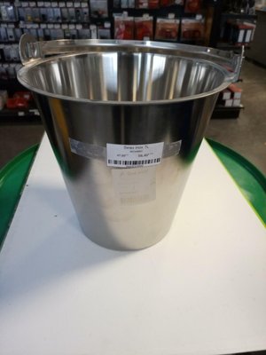 Elevage - Salle de traite - Seau inox 7L