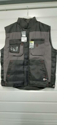 Vêtements - VET001 - Travail - SABLE - bodywarmer bicolore authentic - 60% coton/40% polye. 300g/m? doublure 100% polye. - gris nuit / noir  - Suivi -