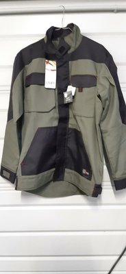 Vêtements - VET001 - Travail - PIOCHE - veste bicolore paysagiste Authentic           - 60% coton 40% polyester- 300 g/m?  - kaki/gris nuit - Suivi -