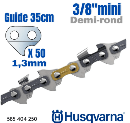 Techniques Motoculture - Bois - Chaine X-CUT S93G, .3/8" / 1,3 mm - 50 m