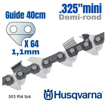 Techniques Motoculture - MOT013 - Autres - Chaine SP21G, 0,325mini / 1,1 64m