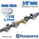 Chaine X-CUT S93G , .3/8" / 1,3 mm - 45 m