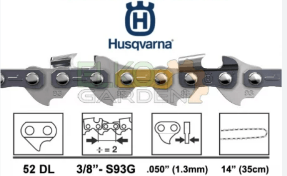 Techniques Motoculture - Bois - Chaine X-CUT S93G, .3/8" / 1,3 mm - 52 m