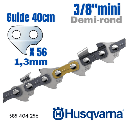Techniques Motoculture - Bois - Chaine X-CUT S93G, .3/8" / 1,3 mm - 56 m