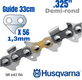 Chaine X-CUT SP33G (95VP), .325" / 1,3 mm - 56 m