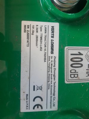 Tondeuse autoportée Vert Loisir VLT92HBA